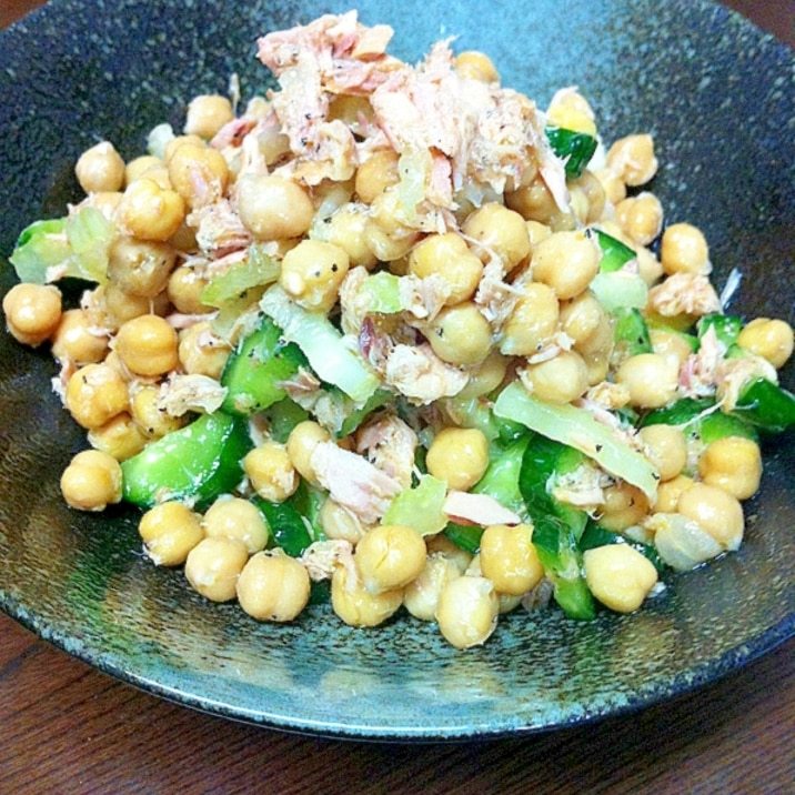 ひよこ豆とツナのサラダ レシピ 作り方 By Makao 楽天レシピ